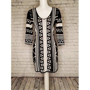 I'm In Love With Derek Sweater Dress Geometric